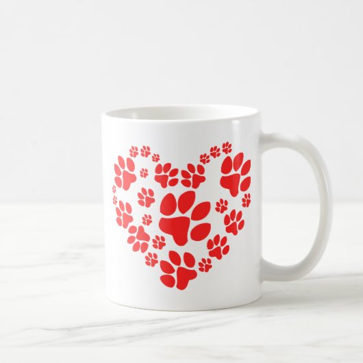 Paws Heart Kaffeetasse (Rechts)