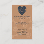 Paws Heart Stethescope Tierarzt Treuekarte (Rückseite)