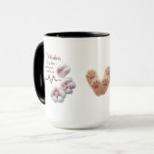 Paws & Heartbeats Tasse - Furry Liebe in jeder Sei (Vorderseite Links)