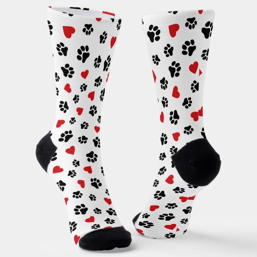 Paws & Hearts – Love for Dogs Socken (Gewinkelt)