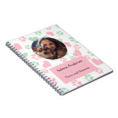 Paws & Hearts: Personalisiertes Notebook Notizblock (Rechte Seite)