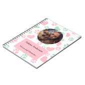Paws & Hearts: Personalisiertes Notebook Notizblock (Linke Seite)