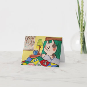 Paws Here Blank Card "Sick Day" Karte