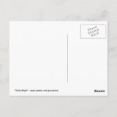 Paws Here Postcard "Chilly Night" Postkarte (Rückseite)