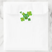 Paws Here Square Sticker Green Paw Print with Sham (Tasche)