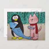 Paws hier Postkarte "Möchten Sie handeln?" (Vorne/Hinten)