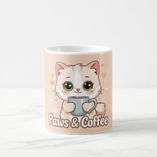 Paws, Hörer und heißer Kaffee: Die Kawaii Kitty Kaffeetasse