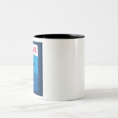 Paws Horror Movie Poster Spoof Zweifarbige Tasse (Mittel)