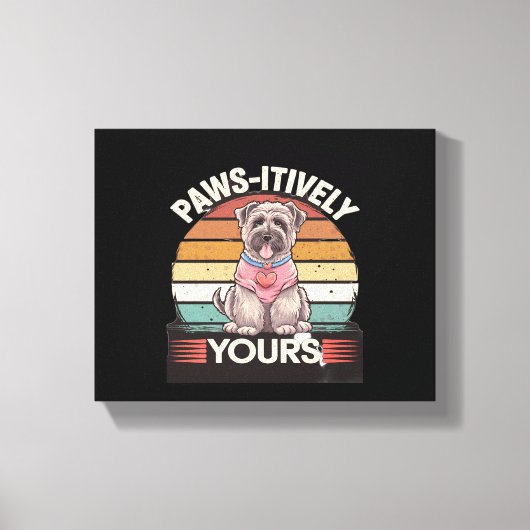 Paws-Hund Leinwanddruck (Vorderseite)