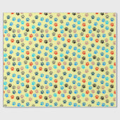 Paws Hund Lover Katze Lover Hunde Mama Katze Mama  Geschenkpapier (Flach)