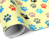 Paws Hund Lover Katze Lover Hunde Mama Katze Mama  Geschenkpapier (Rolleneckpunkt)