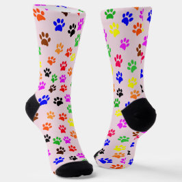 Paws Hund Lover Katze Mama Pet Girl Pink Socken