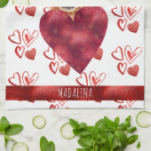 Paws Hund Lover Valentine Geschenk Chow Chow Geschirrtuch (Gefaltet)