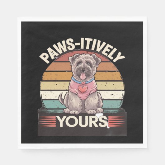 Paws-Hund Serviette (Vorderseite)