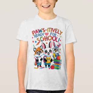 Paws i.d.R. bereit für die Schule! Tri-Blend Shirt