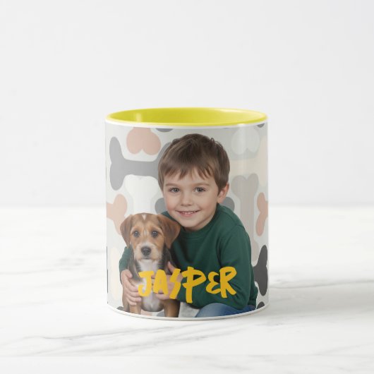 Paws i.R.: Tasse des Personalisierten Hundes Foto (Zentrum)