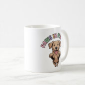 Paws in Flight Dog Kaffeetasse (VorderseiteRechts)
