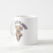 Paws in Flight Dog Kaffeetasse (Vorderseite Links)