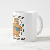 Paws-itiv der Beste Vater-Bär Jumbo-Tasse (Vorderseite Rechts)