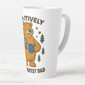Paws-itiv der Beste Vater-Bär Milchtasse (Rechte Ecke)