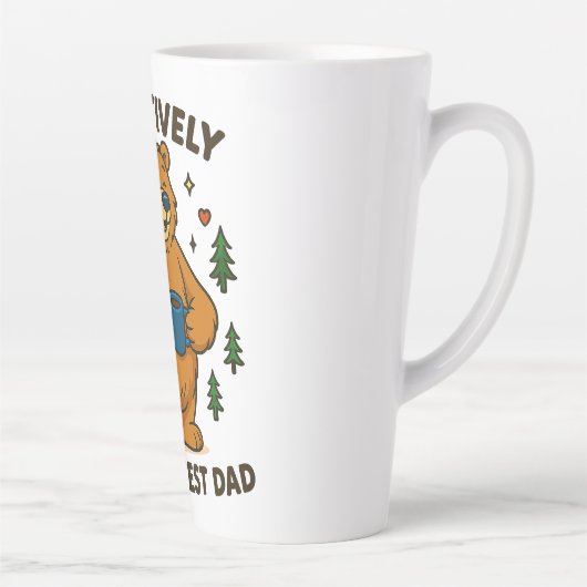 Paws-itiv der Beste Vater-Bär Milchtasse (Rechts)