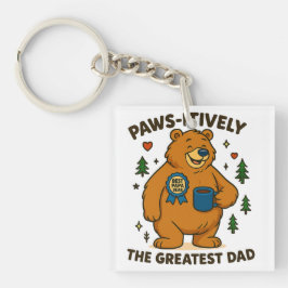 Paws-itiv der Beste Vater-Bär Schlüsselanhänger