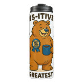 Paws-itiv der Beste Vater-Bär Thermosbecher (Vorderseite)