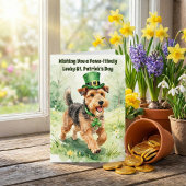 Paws-itively Lucky St. Patrick's Day Terrier Karte