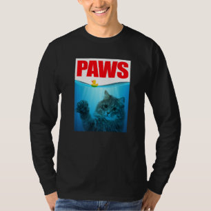 PAWS Kat und gelbe Gummiente T-Shirt