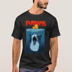 PAWS Katze und Gelber Gummiente Niedliche Katzenka T-Shirt