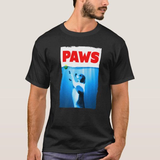 Paws Kiefer Hund und Tennis Ball für Männer für Fr T-Shirt (Vorderseite)