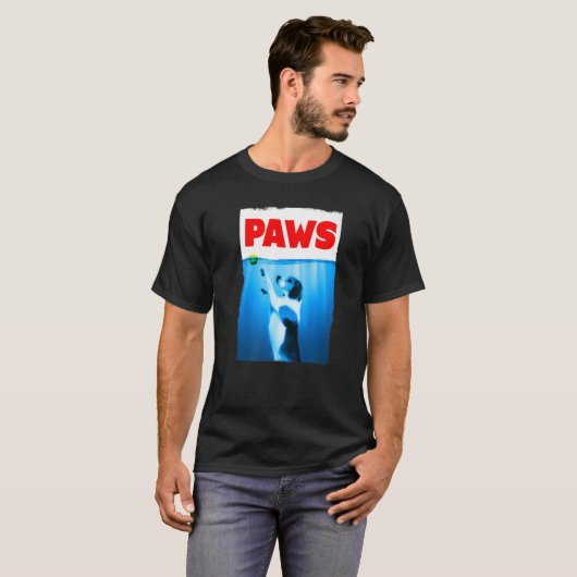 Paws Kiefer Hund und Tennis Ball für Männer für Fr T-Shirt (Vorne ganz)
