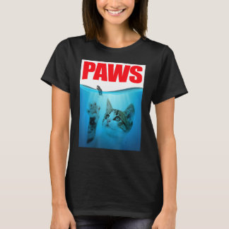 Paws Kitten Meow Parody Cat T-Shirt