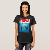 Paws Kitten Meow Parody Cat T-Shirt (Vorne ganz)