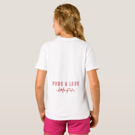 Paws & Liebe Niedliches Haustier Lover Typografie  T-Shirt