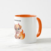Paws of Darkness Fire Dog Coffee Mug Tasse (VorderseiteRechts)