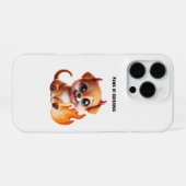 Paws of Darkness Fire Dog Phone Case iPhone Hülle (Rückseite (Horizontal))