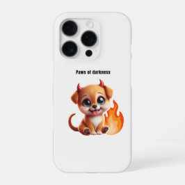 Paws of Darkness Fire Dog Phone Case iPhone 16 Pro Hülle
