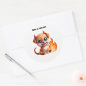 Paws of Darkness Fire Dog Sticker (Umschlag)