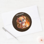 Paws of Darkness Fire Glow Dog Sticker – Dark (Umschlag)