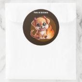 Paws of Darkness Fire Glow Dog Sticker – Dark (Tasche)