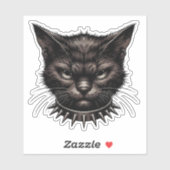 "Paws of Fury - Angry Cat Slap" Aufkleber (Blatt)