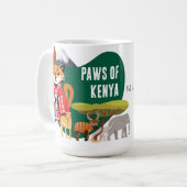 Paws of Kenya | African Heritage Culture Cats Kaffeetasse (Vorderseite Links)