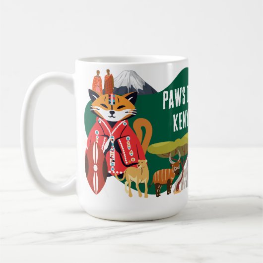 Paws of Kenya | African Heritage Culture Cats Kaffeetasse (Links)