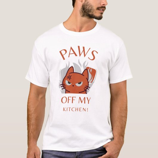 Paws Off My Kitchen! - Cat Pickleball T-Shirt (Vorderseite)