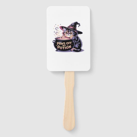 Paws Off My Potion, Kawaii Halloween Witch Cat Cla Fächer (Vorderseite)