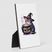 Paws Off My Potion, Kawaii Halloween Witch Cat Cla Fotoplatte (Seite)