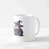 Paws Off My Potion, Kawaii Halloween Witch Cat Cla Kaffeetasse (VorderseiteRechts)