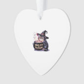 Paws Off My Potion, Kawaii Halloween Witch Cat Cla Ornament (Vorderseite)