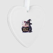 Paws Off My Potion, Kawaii Halloween Witch Cat Cla Ornament (Vorderseite)